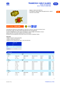 Thumbnail of document Ex product overview tranberg R cable glands tef e205 624 en gb rstahl 20155